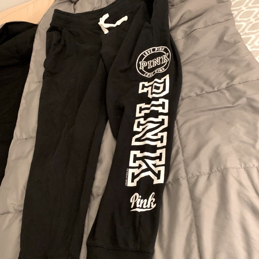 PINK Victoria’s Secret black joggers